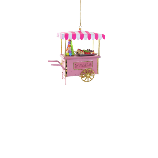 Ornament - Patisserie Cart Pink