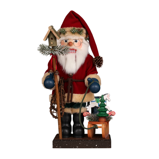 Nutcracker Premium - Santa with Sled and Birdhouse