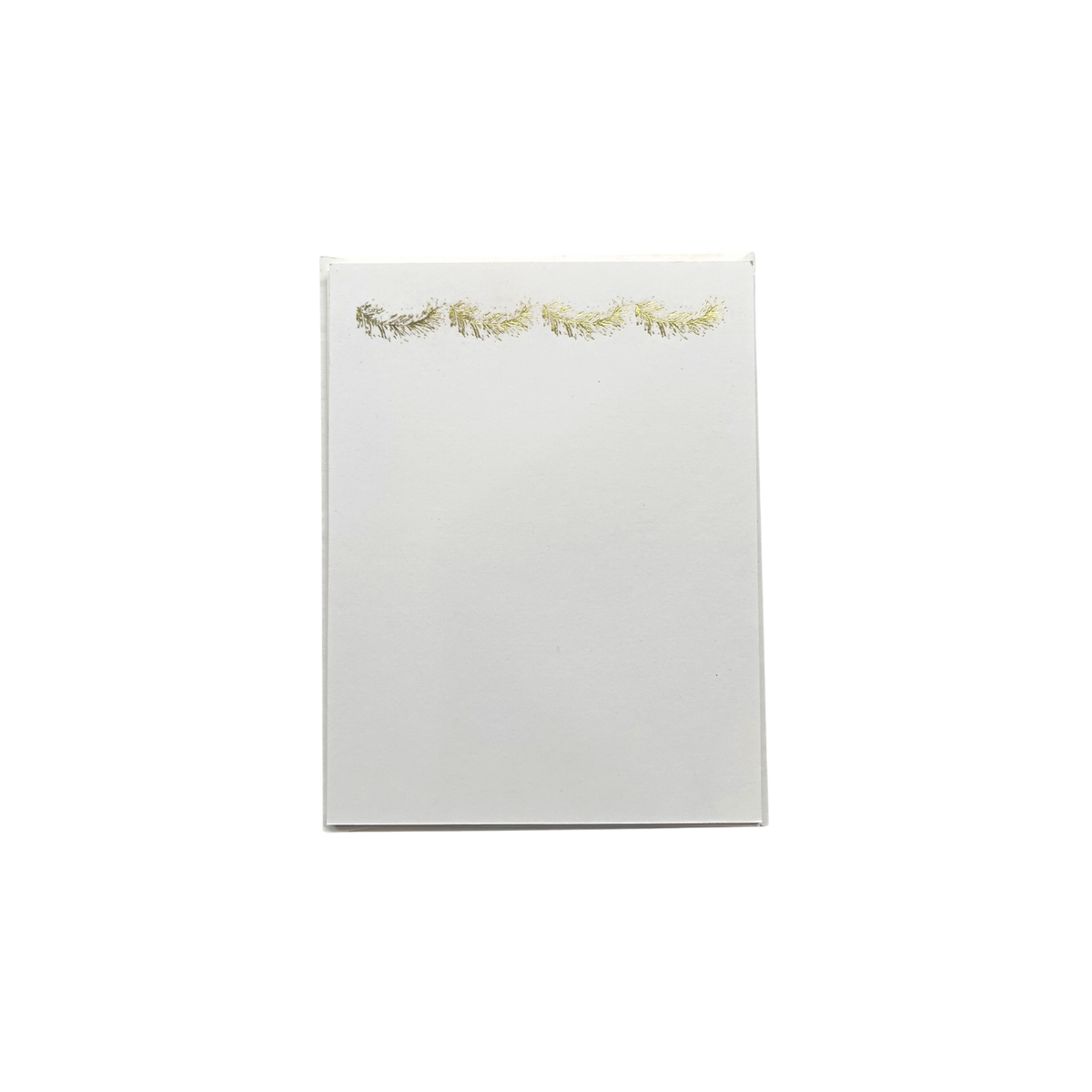 Stationery Set - Pressed Gold Foil - Pine Garland