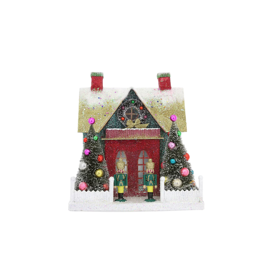 Merry & Bright Glitter Chalet