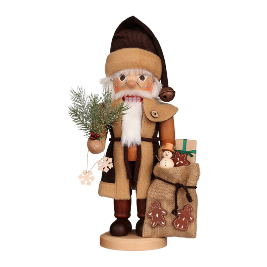 Nutcracker Premium - Santa with Pine Bouquet and Gifts