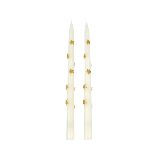Taper Candle - Gold Star