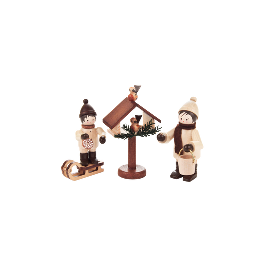 Children with Bird Feeder (3)