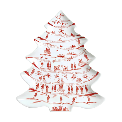 Country Estate Ruby - Winter Frolic Tree Platter - 12 Days of Christmas