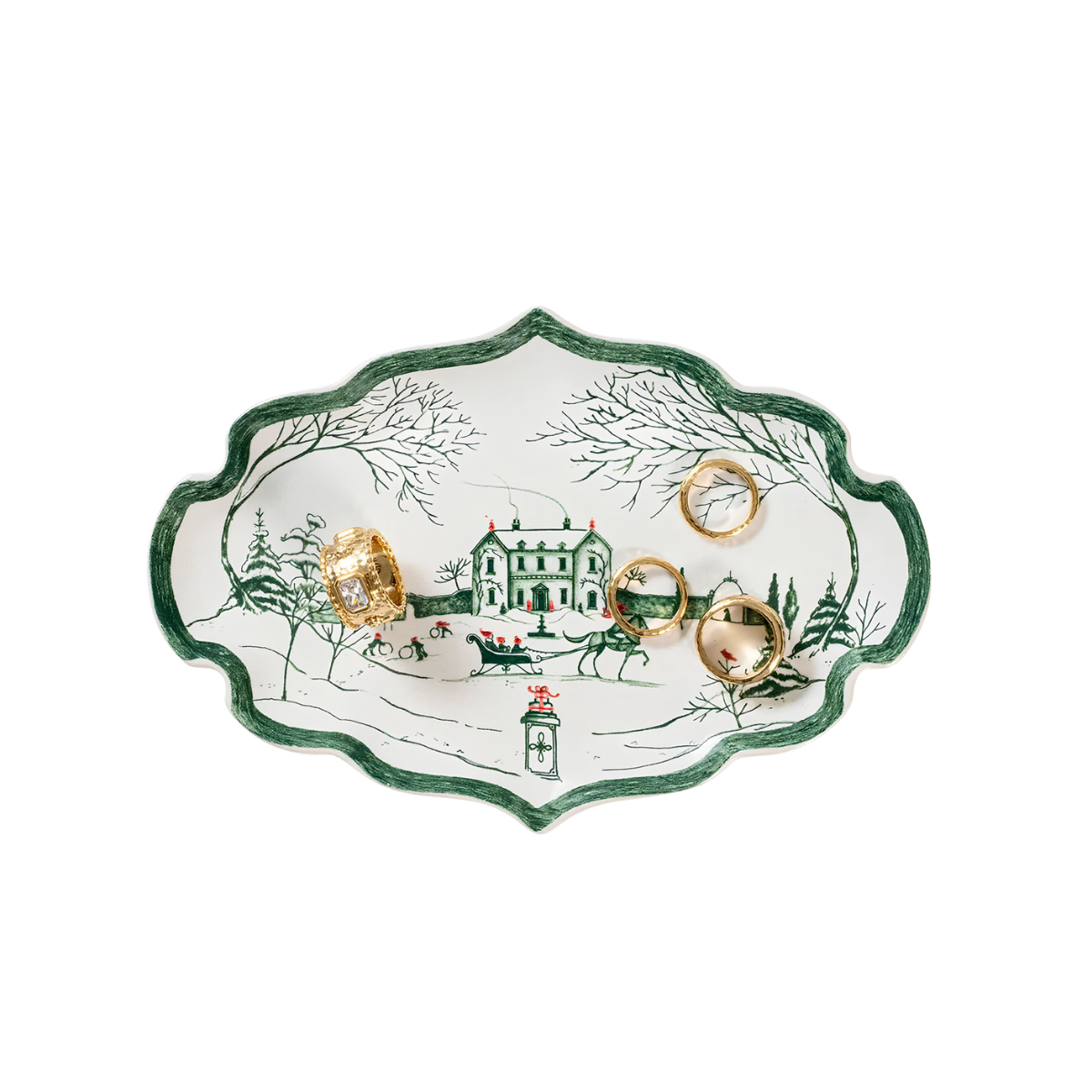 Country Estate Evergreen - Winter Frolic Gift Tray