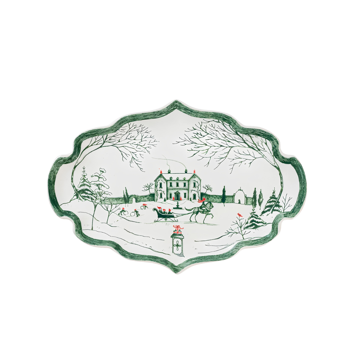 Country Estate Evergreen - Winter Frolic Gift Tray