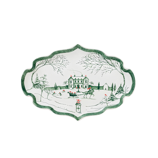 Country Estate Evergreen - Winter Frolic Gift Tray