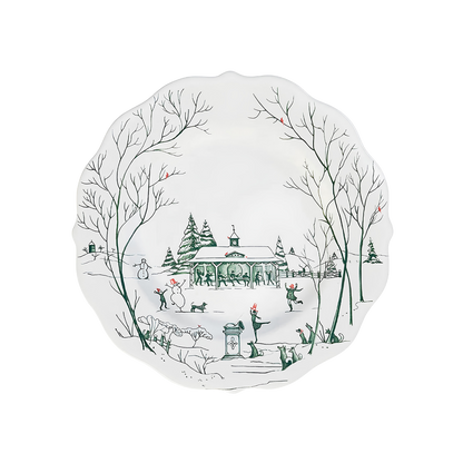 Country Estate Evergreen - Winter Frolic Dessert/Salad Plate