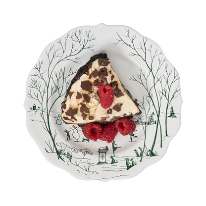 Country Estate Evergreen - Winter Frolic Dessert/Salad Plate