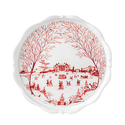 Country Estate Ruby - Winter Frolic Cake Stand