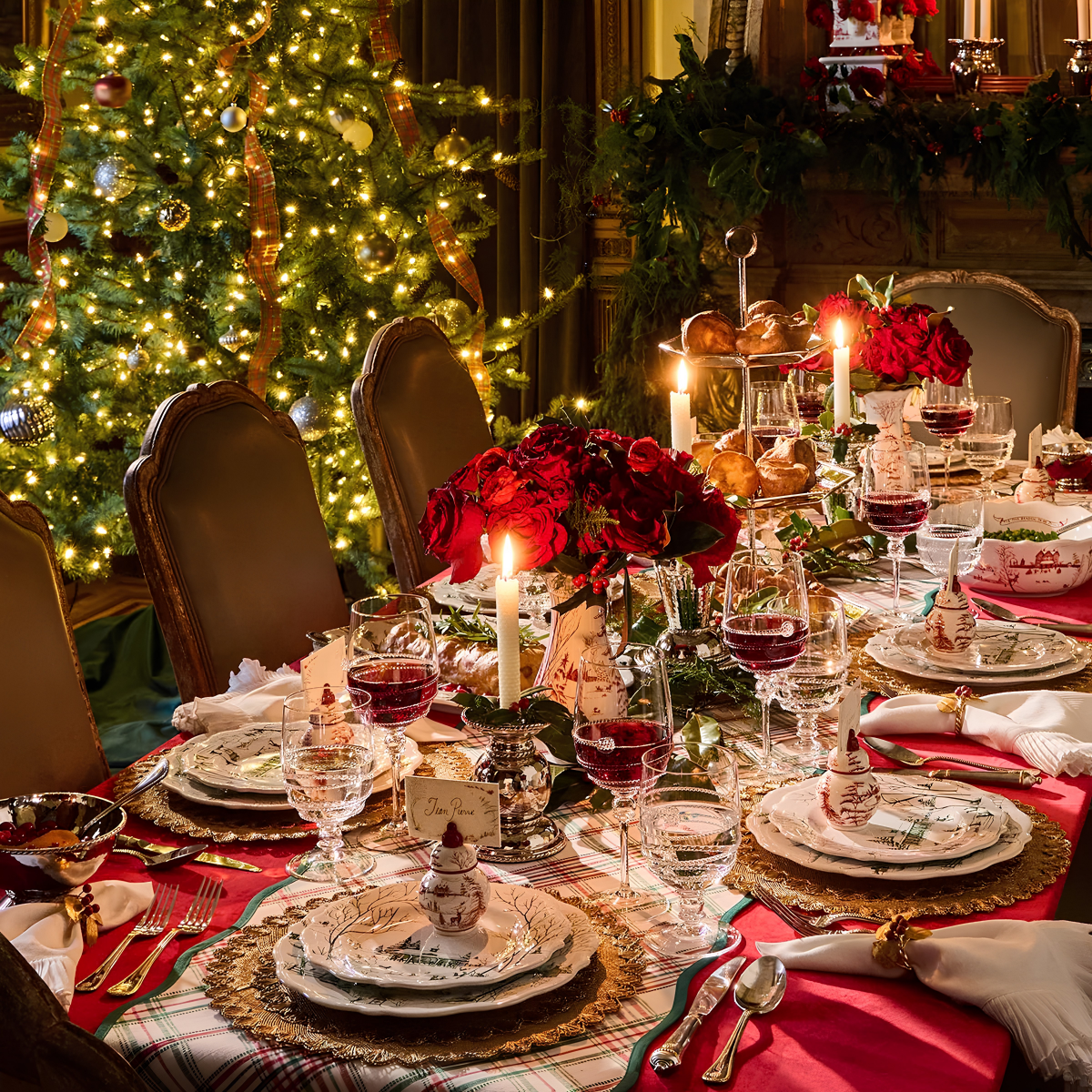 Country Estate Evergreen - Winter Frolic Dessert/Salad Plate