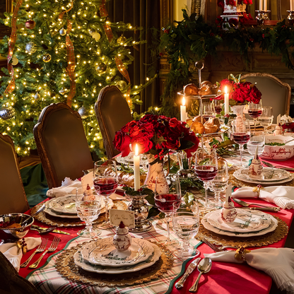 Country Estate Evergreen - Winter Frolic Dessert/Salad Plate