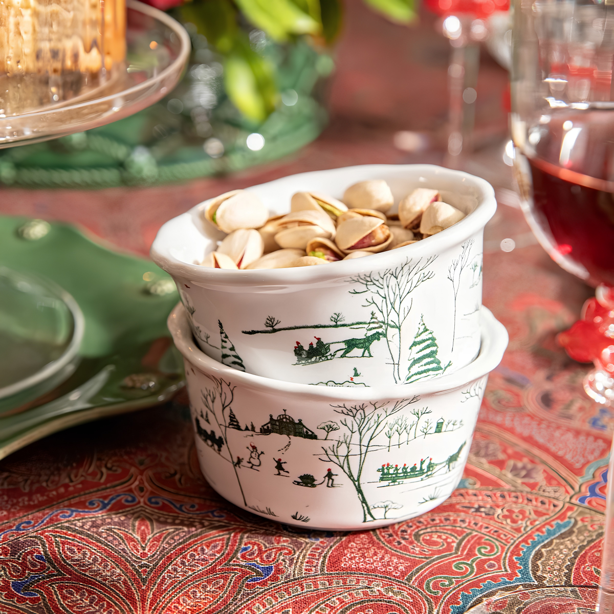 Country Estate Evergreen - Winter Frolic Ramekin