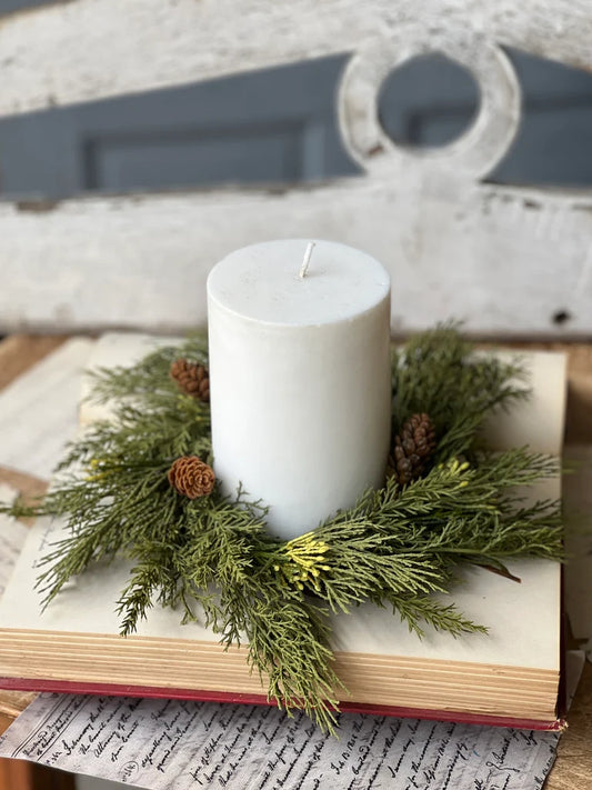 Candle Ring - Alpine Cedar 10" (4.5" Inner Ring)