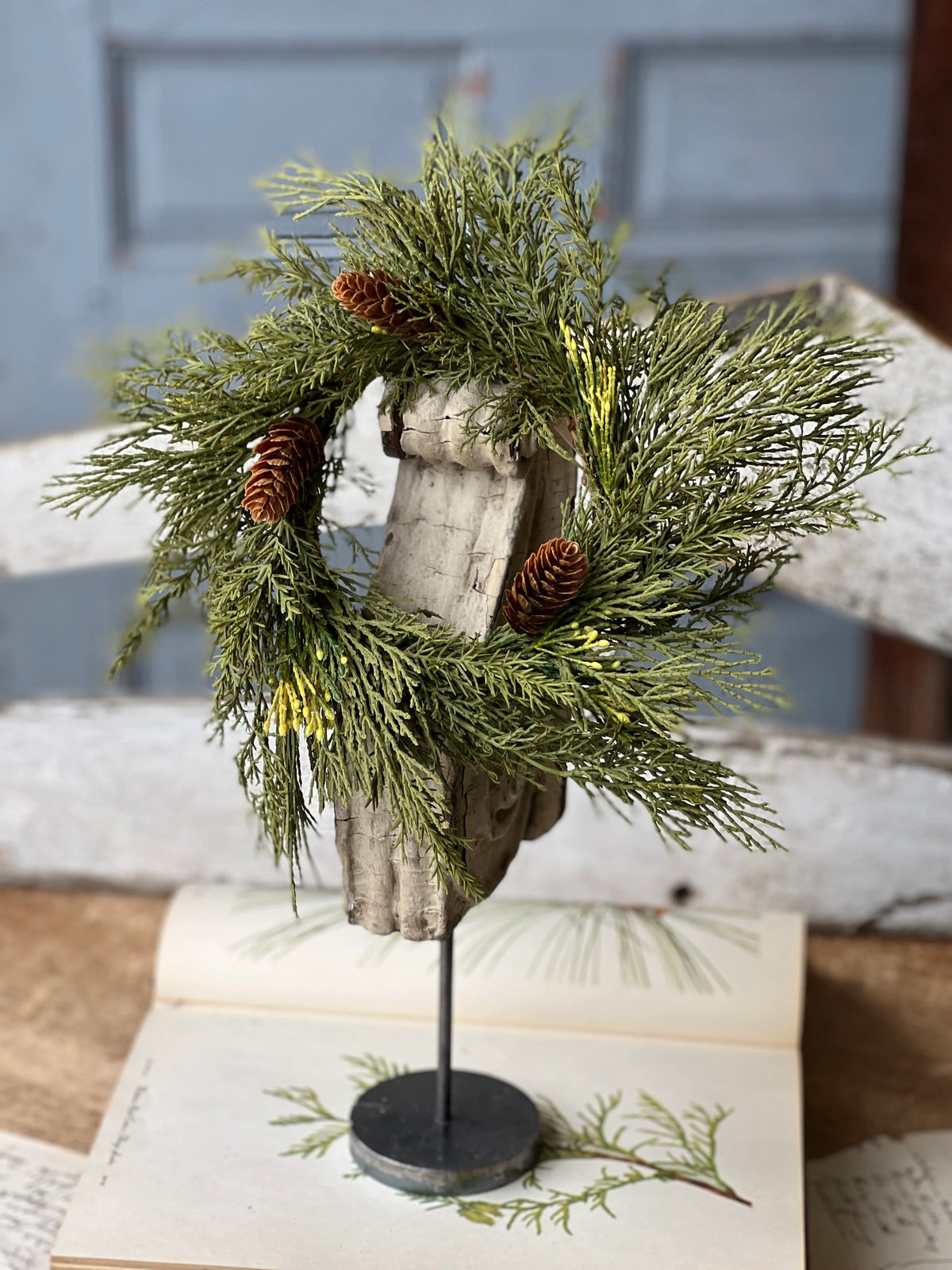 Candle Ring - Alpine Cedar 10" (4.5" Inner Ring)