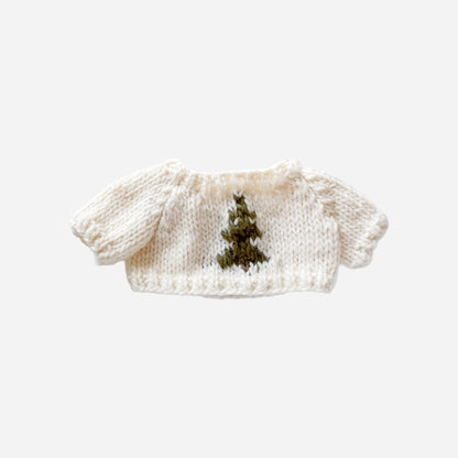 Sherpa Bear & Bunny Sweater - Winter Tree