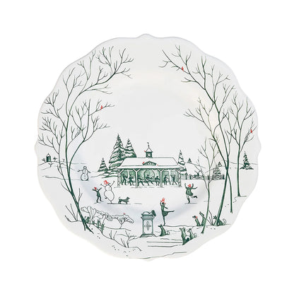 Country Estate Evergreen - Winter Frolic Dessert/Salad Plate