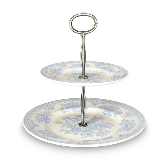 Blue Asiatic Pheasants - Cake Stand 2 Tier