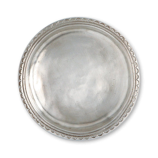 Pewter Coaster - Scallop Rim Bottle Coaster