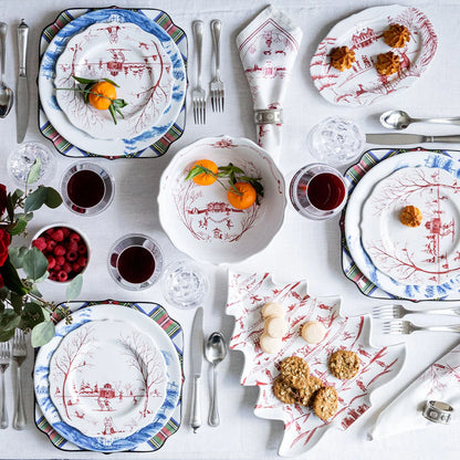 Country Estate Ruby - Winter Frolic Tree Platter - 12 Days of Christmas