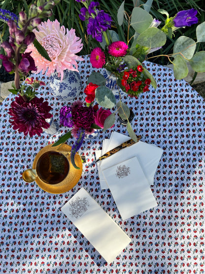 Notepad Skinny - Floral Basket