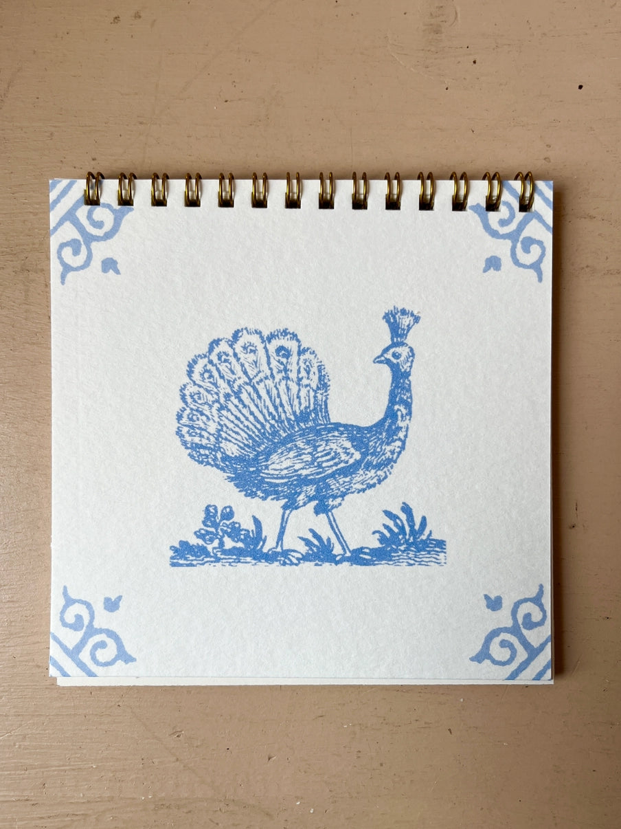 Notebook - Dutch Tile - Peacock