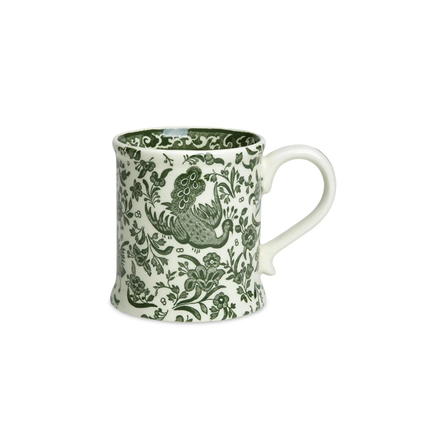 Green Regal Peacock - Footed Mug