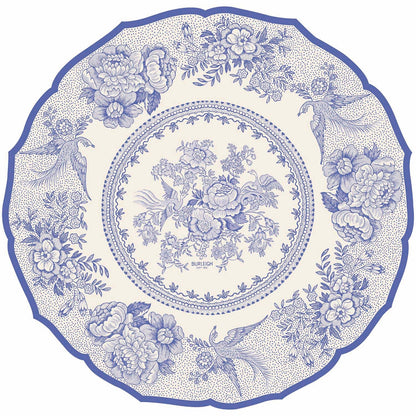 Paper Placemats - Asiatic Pheasants Blue (die-cut)