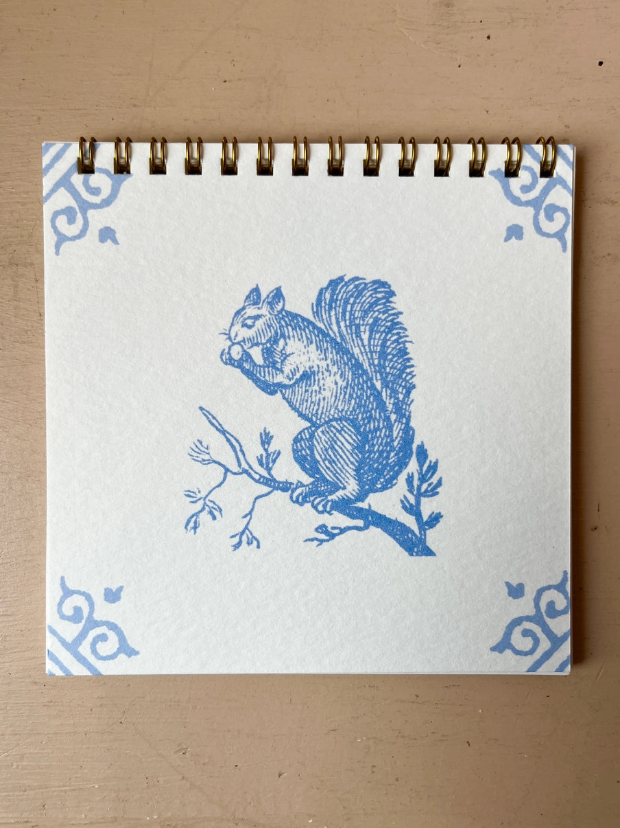 Notebook - Dutch Tile - Squirrel