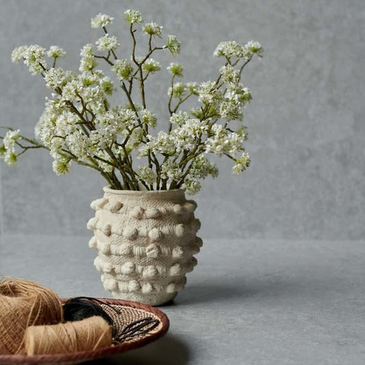 Floral Stem - White Blossom 21"