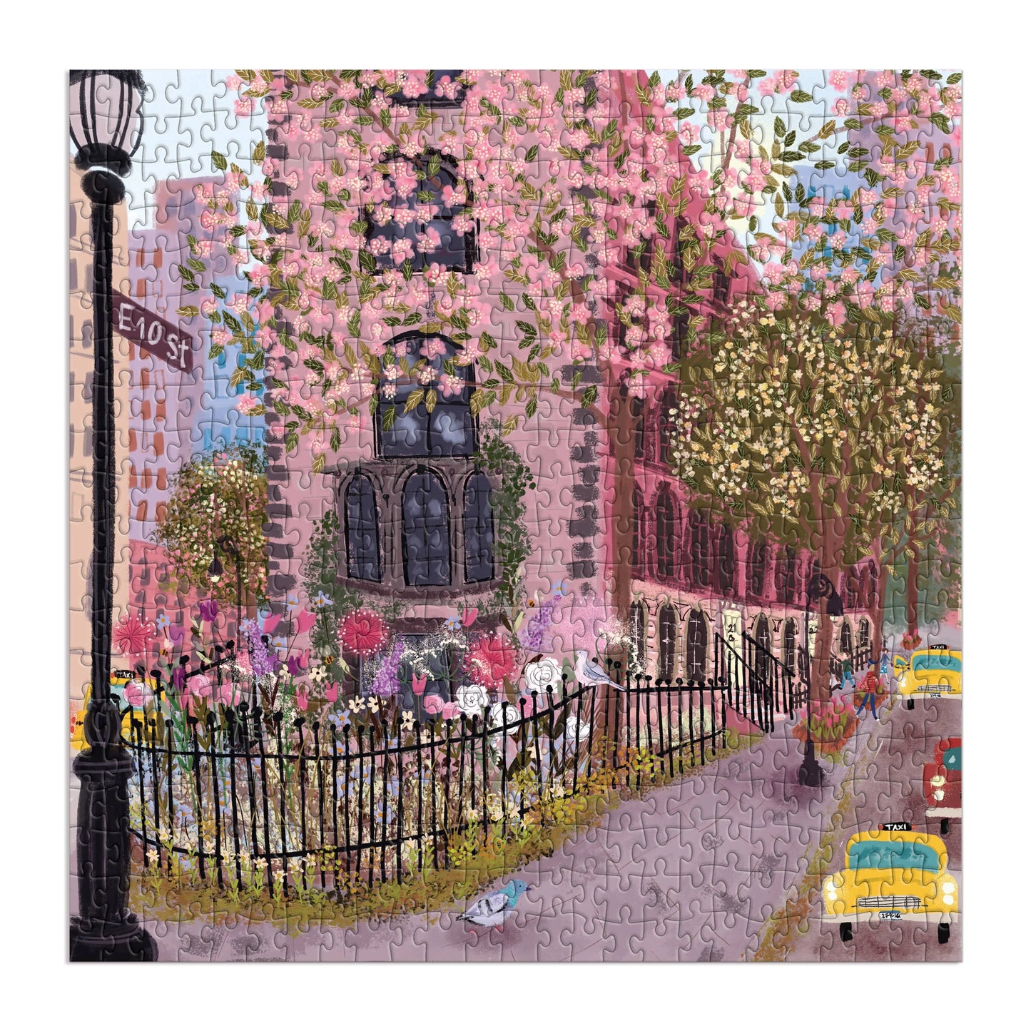 Puzzle - Blooming Streets (500 pieces)
