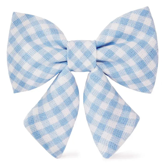 Sky Blue Gingham - Lady Bow