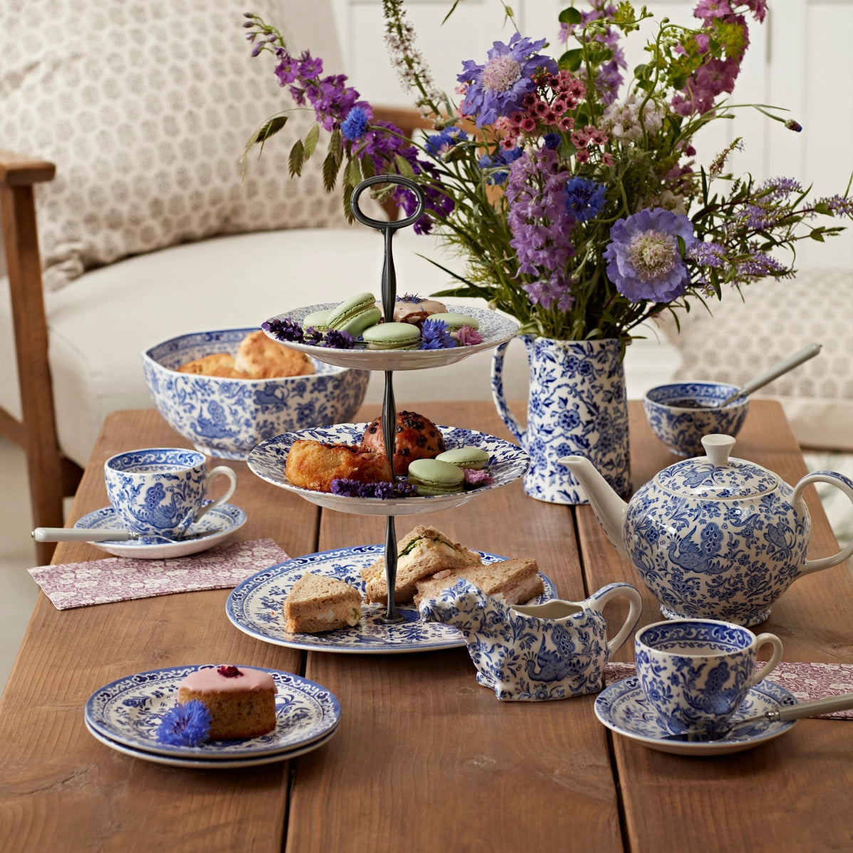 Blue Regal Peacock - Sugar Bowl Small