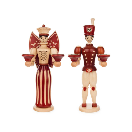 Angel & Miner - Natural and Chestnut Brown (Set 2)