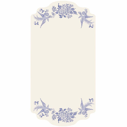 Table Cards - Asiatic Pheasants Blue (pack of 12)