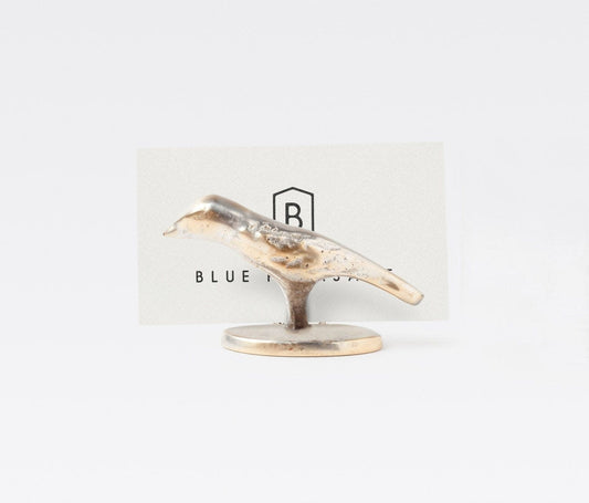 Place Card Holder - Bird Silver