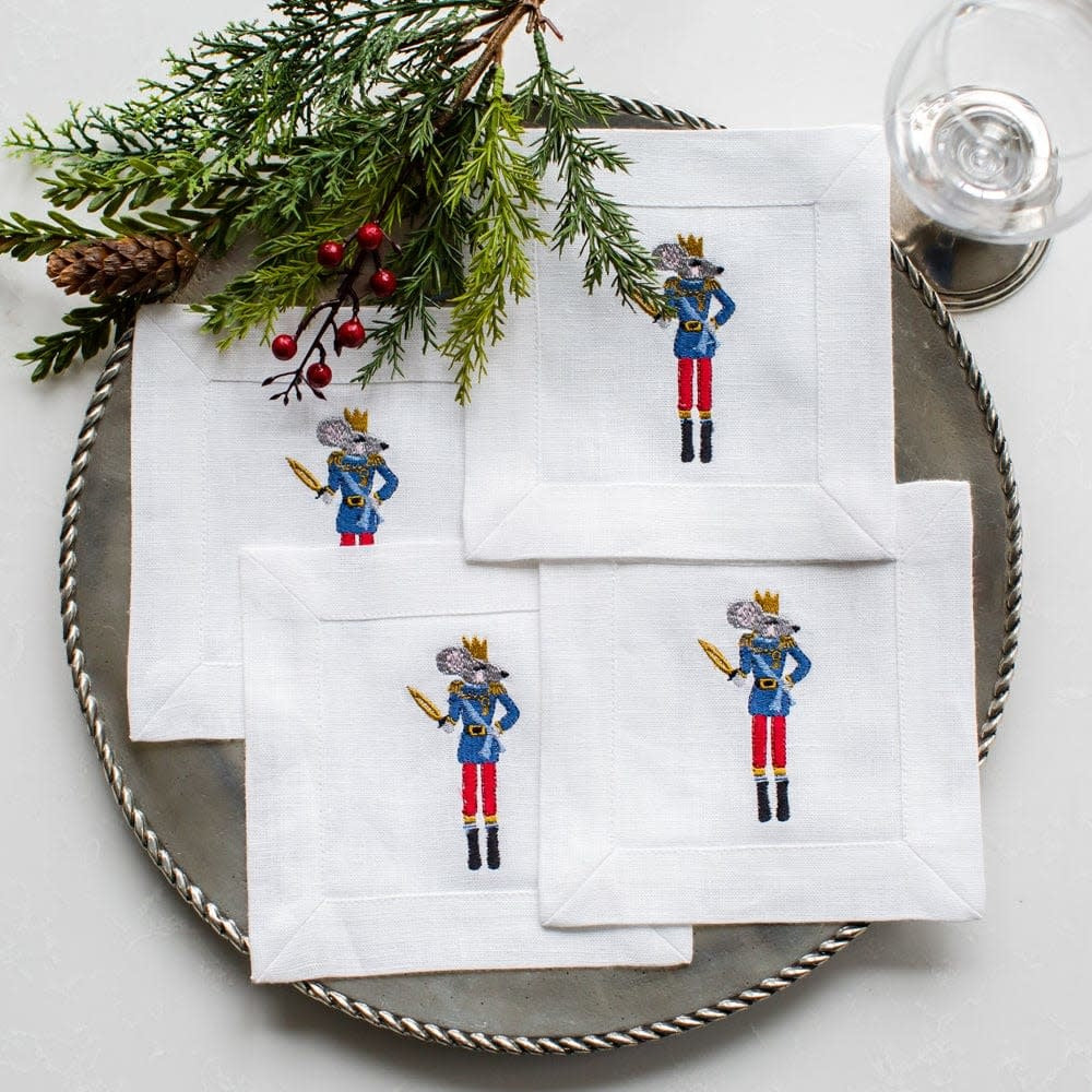 Cocktail Napkin Set - Nutcracker Mouse
