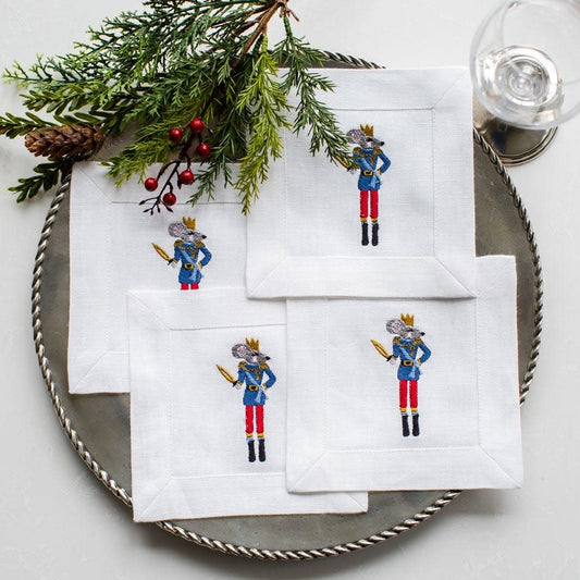 Cocktail Napkin Set - Nutcracker Mouse
