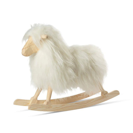 New Zealand Long Wool Rocking Horse Off White