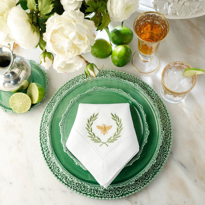 Napkin Large - Italian Bee Green