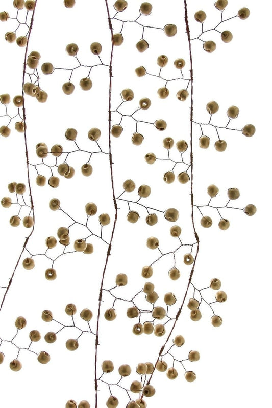 Garland - Beaded Berry Gold 6'