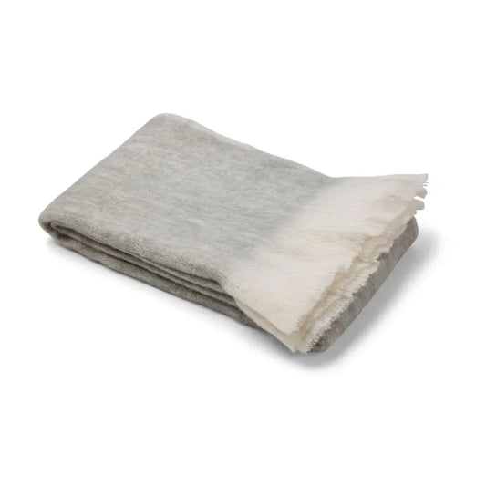 Throw - Mohair Light Grey