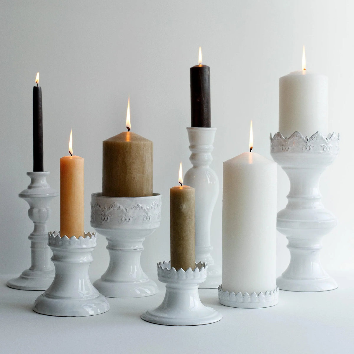Couronne Candle Holder on Foot - Medium