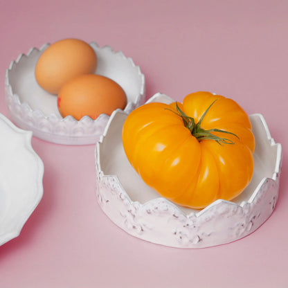 Couronne Floral Serving Bowl - Chiseled Medium