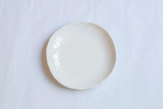 Melamine - Beaded Salad Plate - Cream