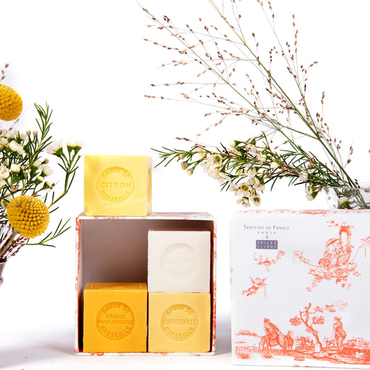 Box Set of Soap - Lily of the Valley, Lemon, Orange Grapefruit, Honeysuckle