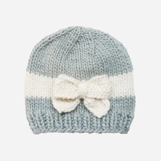 Baby Hat - Bow Bowie Grey
