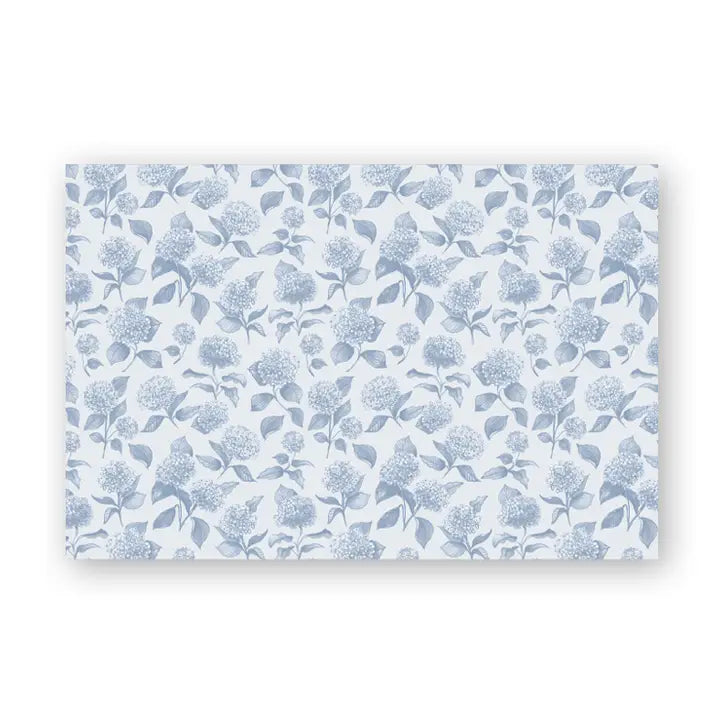 Paper Placemats - Maison De Frederic Hortensia Blue (24 sheets)