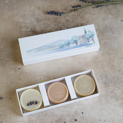 Handcrafted Soap from Provence - Set of Three in Box