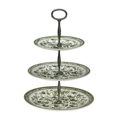 Green Regal Peacock - Cake Stand 3 Tier